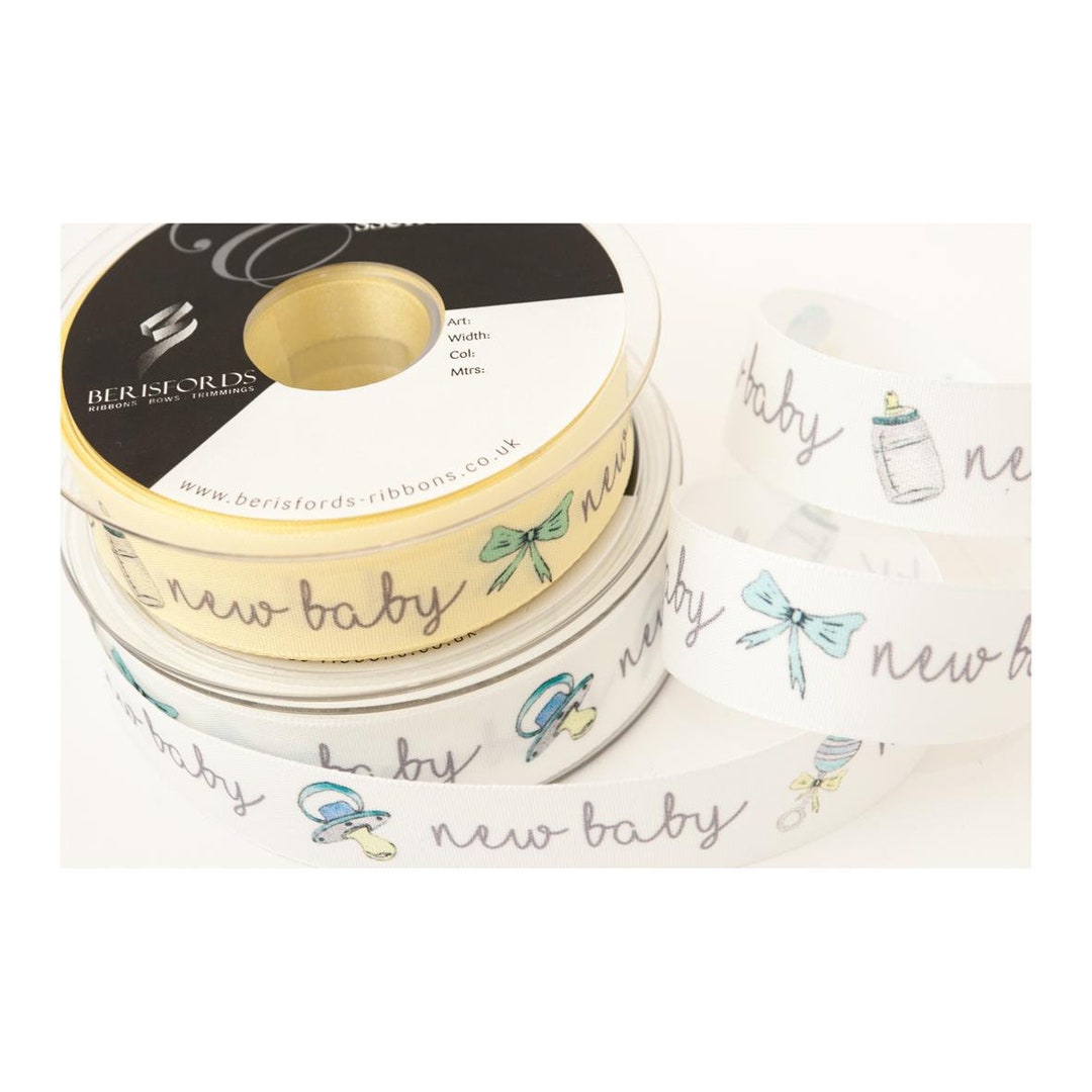New Baby Ribbon, Berisfords 1-inch, Baby Shower Decor - Etsy