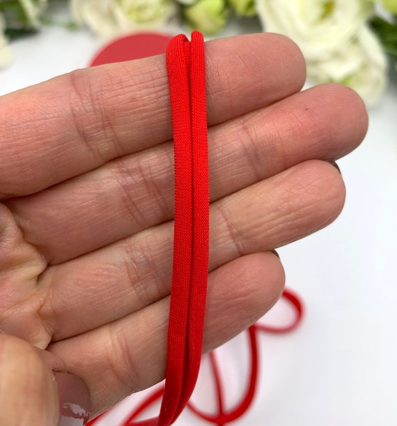 Fil élastique blanc pour couture, 12 mm x 100 m - pour bracelets, bandeaux,  lingerie, rubans - Rouleau de fil doux élastique.