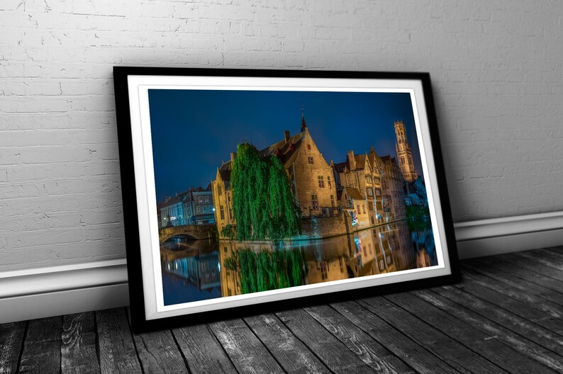 Belfry Tower Europe Fine Art Belgium Photography Colour Print In A Variety of Sizes European Town Bruges Building Architecture