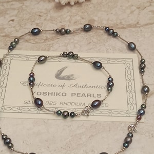Naturel TAHITIEN Perle Collier Bracelet ARGENT MASSIF Collier Perle pour les femmes Réel Perle Bijoux Tahiti Ensemble Femme Cadeau Mère de la Mariée