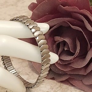 Tarnish free Bracelet-SILVER Heart Bangle bracelet-HANDMADE Heart Jewelry Stack Bracelet-UNISEX Bracelet Heart Bangle Gift for mom dad to be