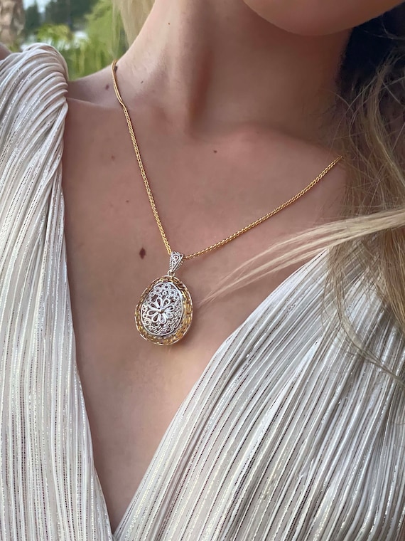 3 Carat Graduation Diamond Necklace Grad Gift Ideas for Women Unique Diamond Jewelry Graduation Gifts for Her Faberge Style Jewelry Egg Etsy UK