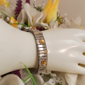 Citrine bracelet/Silver bracelet Women / Minimalist Jewelry Silver/Women&#39;s bracelets/ Gemstone bracelets for women/Birthday Gift for Her Gem