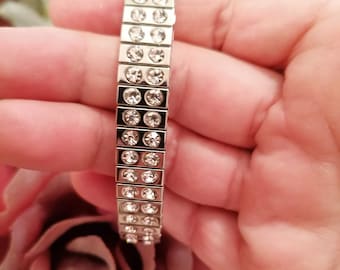 Swarovski Bracelet for women Silver jewelry handmade Flexible bracelet gift for her Crystal Jewelry Christmas gifts  cz Pierre Lorren Cyprus