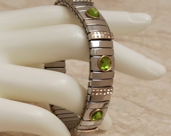 Augustus Verjaardag Sieraden / Crystal Peridot Sieraden / PERIDOT Armband HANDGEMAAKT / Peridot Birthstone Sieraden / Bruids sieraden Cadeau / Chartreuse Sieraden