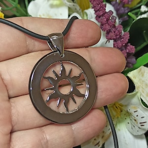 Vergina Sun Pendant SILVER Star Necklace/ Ancient Greek Jewelry Athena Vergina Sun Necklace Symbol of Alexander the Great Macedonian Shield