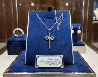 Designr Diamond Cross Pendant 18k GOLD Diamond Cross Necklace Christian Father gift Crucifix Cross for Men Cross for Son Graduation Handmade