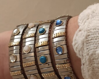 Qualcosa di blu matrimonio regalo gioielli /Blue Crystal Bracciale per le donne / Qualcosa di blu per la sposa / Blue Bridal braccialetto / Blue Bridemaid Gioielli
