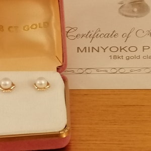 Japanese AKOYA Saltwater Pearl  Stud Earring GOLD 18K  gift for her/Akoya CULTURED pearl jewelry for bride/South Sea Pearls and Gold Jewerly
