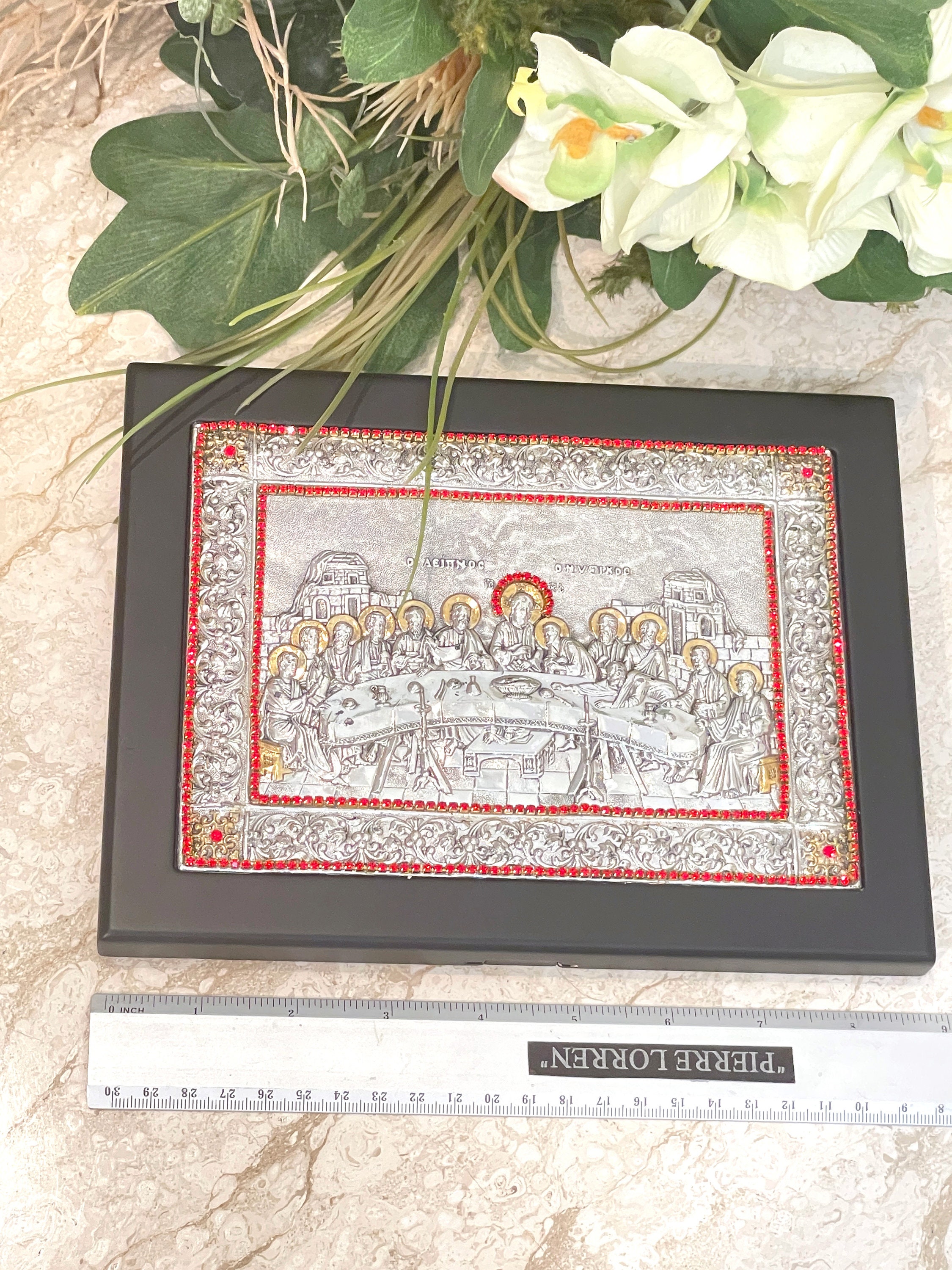 1990 Vintage Last Supper Sterling Silver Icon: Easter Christian Gift ...