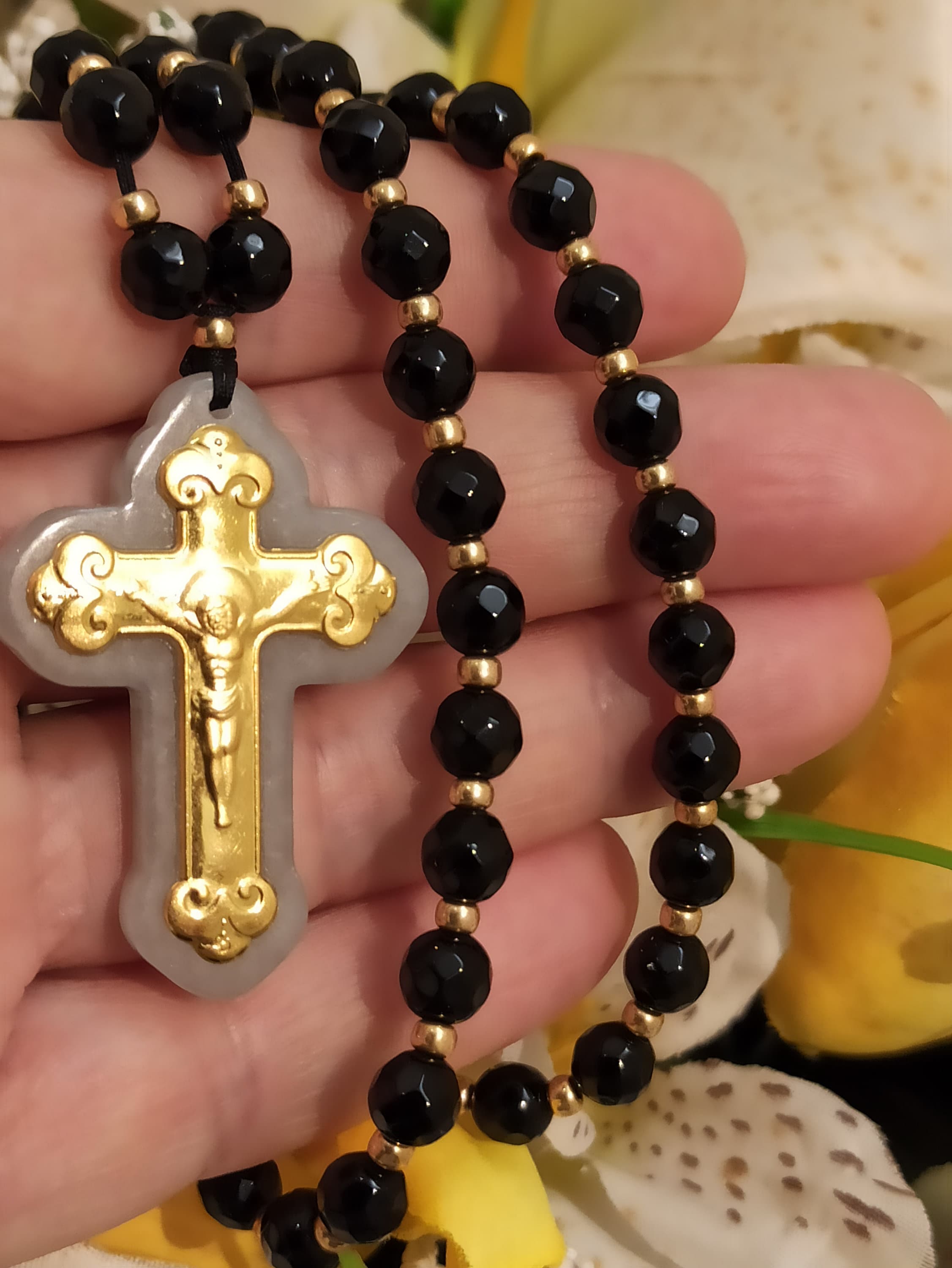 FASHEWELRY Resin Cross Charms for Jewelry Making Rosary Cross Charms  Vintage Crucifix Corss Pendants