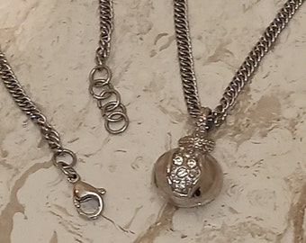 HANDMADE Pomegranate  SWAROVSKI Diamond Jewelry .12ct /Pomegranate Pendant/Pomegranate Gift/Pomegranate Necklace Silver/Pomegranate Necklace
