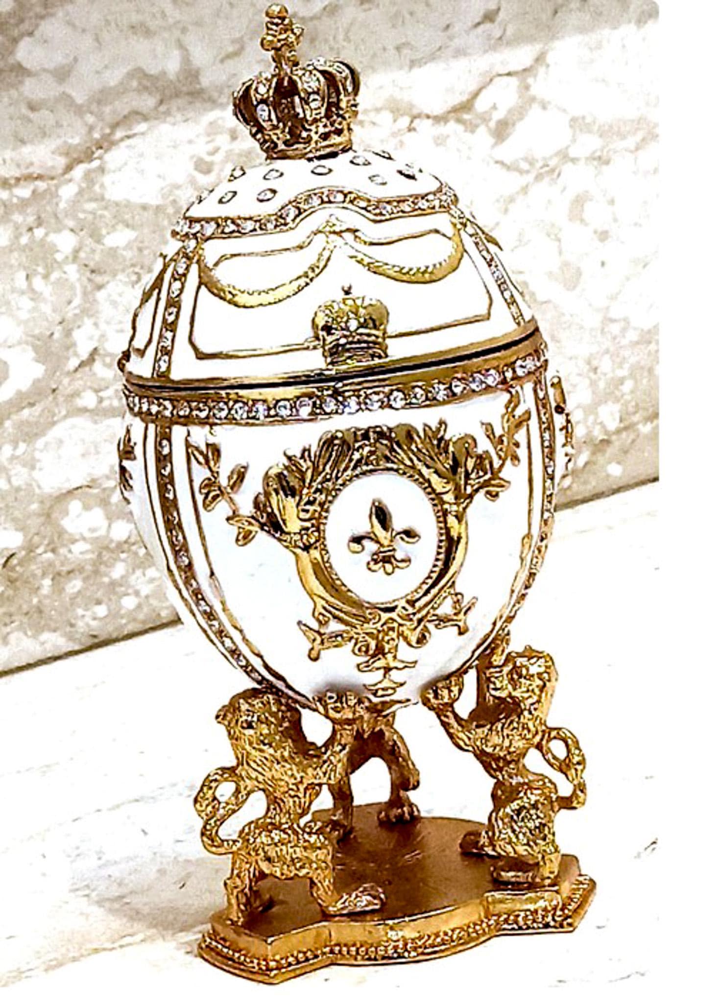 Royal Purple Fabergé Egg Style 24KGOLD 4ct Collectors Egg Royal Purple Fabergé Egg Style 24KGOLD 4ct Collectors Egg