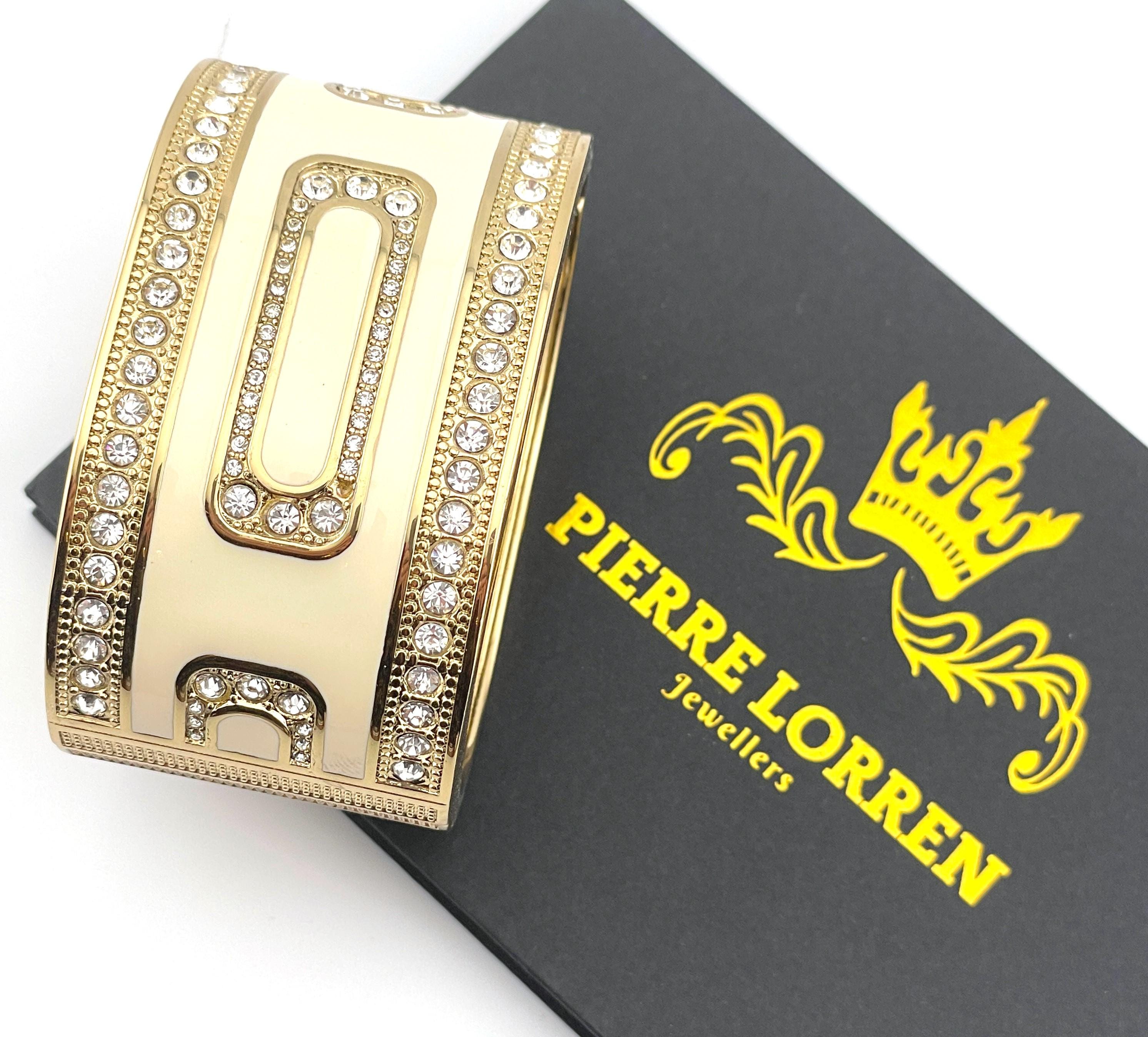 Pierre Lorren Greek key Infinity Bracelet Success Eternal Life Greek key jewelry Ancient Greek design Greek Bracelet Bangle 18k Gold Silver