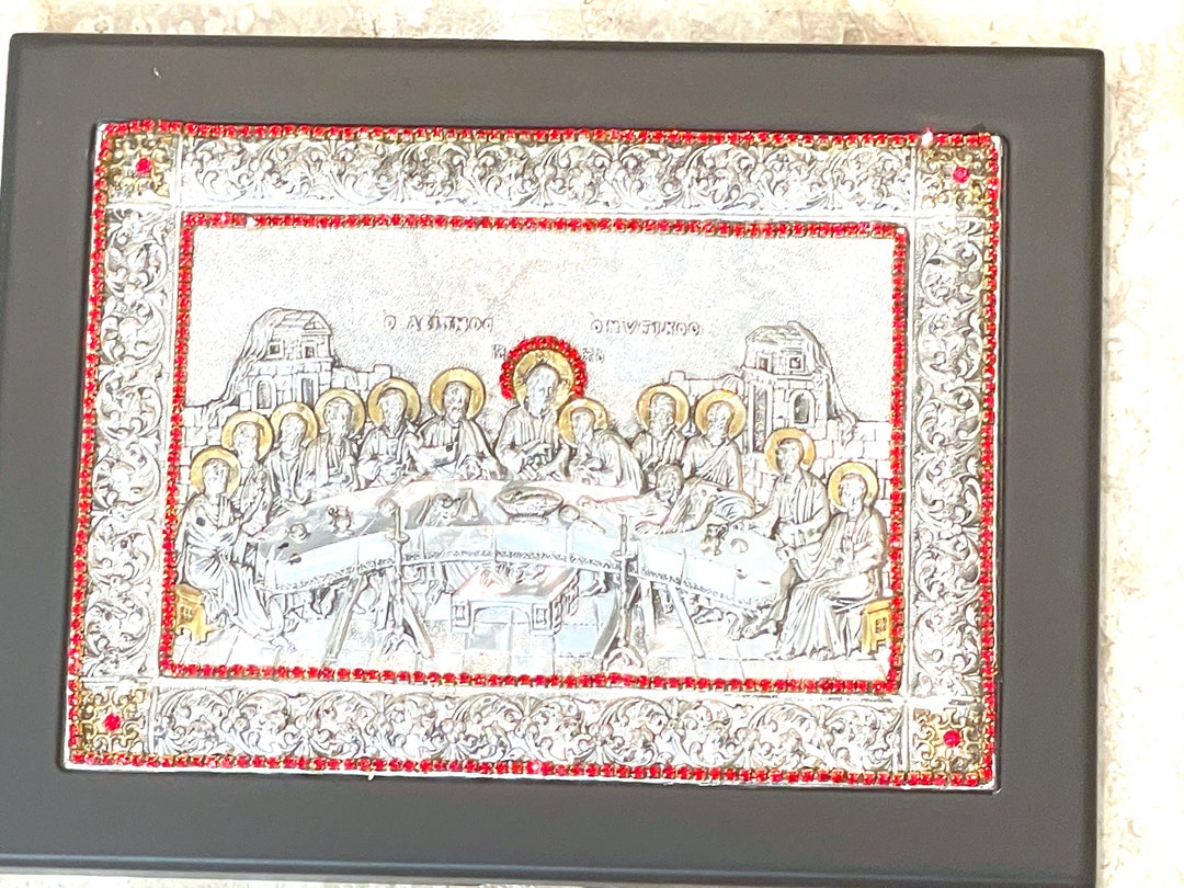Vintage Last Supper Sterling Silver 925 Christian Icon Handmade ...