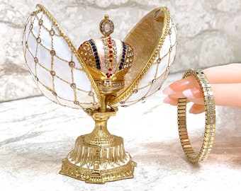 Faberge Egg Replica HANDMADE Fabergé Jeweled Crown