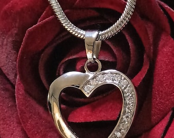 Heart Necklace mother Daughter Heart Jewelry Gift for Her mom