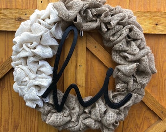 Beautiful Handmade Burlap Wreaths