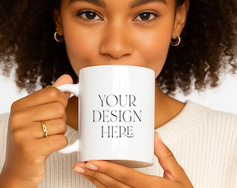Inclusive Coffee Mug Mockup Template: 11oz PSD Mockup (Digital Download)