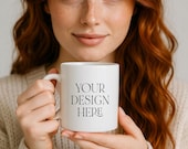 Minimalist Coffee Mug Mockup Template: 11 oz PSD (Digital Download)