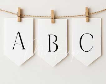 Minimalist Banner Mockup PSD Vorlage: bearbeitbares Design (Digitaler Download)