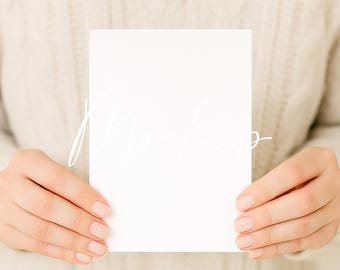 Modello di carta neutra minimalista: modello di carta da lettere 5x7 (download immediato)