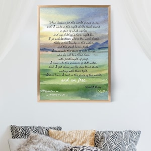 The Peace of Wild Things Wall Art