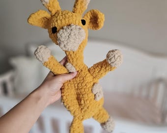 Peluche Giraffa Morbido / Peluche Imbottito / Regalo per Baby Shower / Giocattolo Accogliente da Coccolare