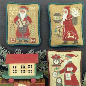 Santas Revisited VIII 1997, 2013 & 1998 Schooler Santas by Prairie Schooler Counted Cross Stitch Pattern/Chart