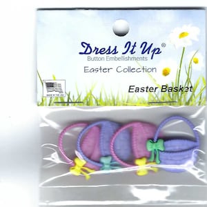 Easter Basket Buttons by Dress It Up