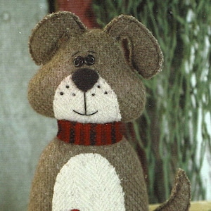 Puppy Love Pin Keep PATTERN to sew (not a finished product) by Cottonwood Creations