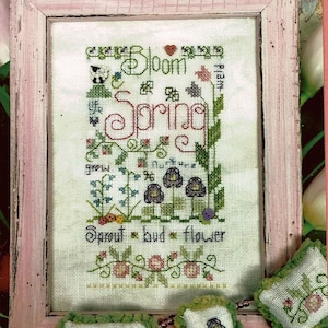 Spring Notes by Shepherd&#39;s Bush Counted Cross Stitch Pattern/Chart