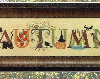 Autumn by The Cricket Collection Counted Cross Stitch Pattern/Chart