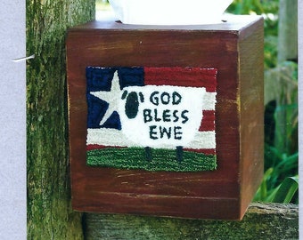 Clearance - God Bless Ewe by Myrtle Grace Punch Needle Pattern