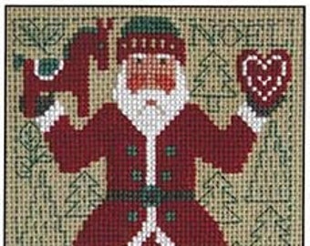 Korsstygnsmönster/diagram för Schooler Santa 2024 av Prairie Schooler