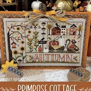 Herbst von Primrose Cottage Kreuzstichmuster / Kreuzstichvorlage
