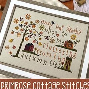 Blätter des Herbstes von Primrose Cottage Kreuzstichmuster / Kreuzstichvorlage