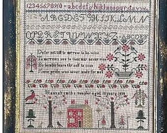 Hannah Smith 1838 Sampler by NeedleWork Press Counted Cross Stitch Pattern/Chart