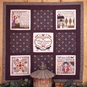 Friends by Prairie Schooler Counted Cross Stitch Pattern/Chart