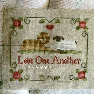 Love One Another by Little House Needleworks Counted Cross Stitch Pattern/Chart