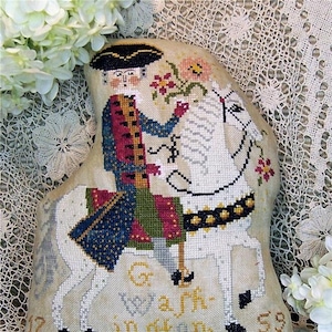 George On Horseback by Miss Prim Cross Stitch Counted Cross Stitch Pattern/Chart