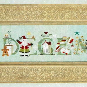 December by The Cricket Collection geteld kruissteekpatroon/-tabel