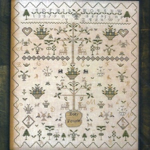 Dolly Fowles vier Löwen Sampler von Shakespeares Peddler Kreuzstichmuster