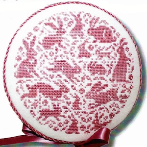 Rabbits in the Round by JBW Counted Cross Stitch Pattern/Chart