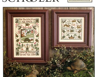Tortoise & The Hare by Prairie Schooler Counted Cross Stitch Pattern/Chart