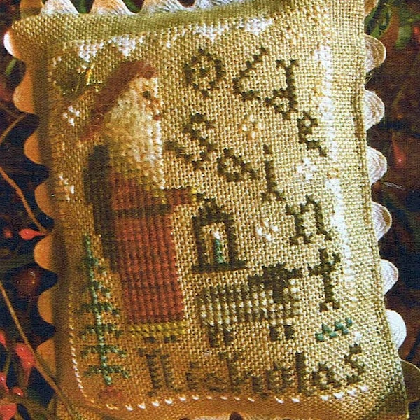 Olde Saint Nicholas (w/charm) by Homespun Elegance Counted Cross Stitch Pattern/Chart