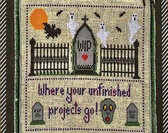 WIP by Pickle Barrel Designs Counted Cross Stitch Pattern/Chart