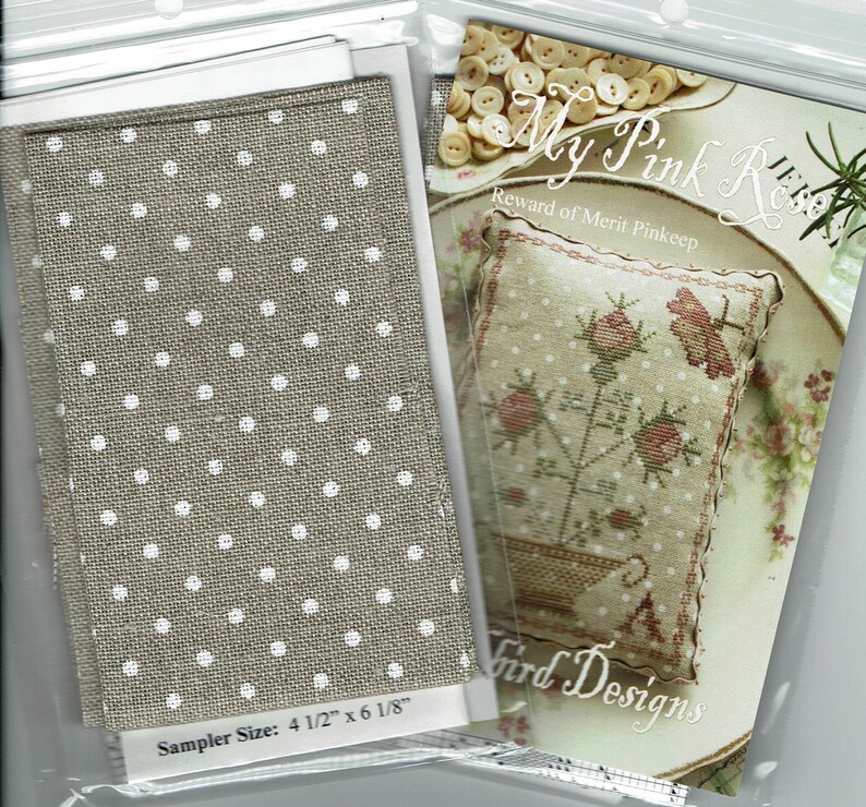 My Pink Rose by Blackbird Designs Counted Cross Stitch | Etsy