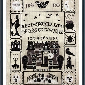 Halloween Ouija Mystery Sampler - Parts 1 Thru 5 by Tiny Modernist Counted Cross Stitch Pattern/Chart