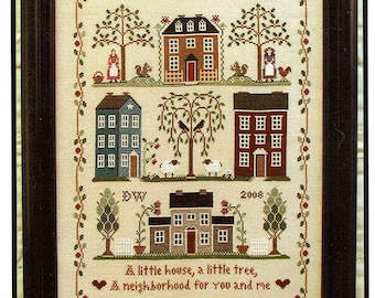 Little House Neighborhood by Little House Needleworks Counted Cross Stitch Pattern/Chart